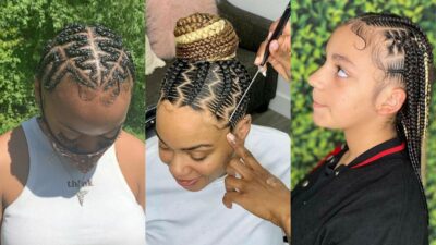 straight back hairstyles